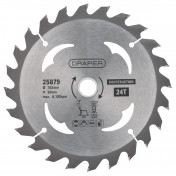 TCT Cordless Construction Circular Saw Blade for Wood & Composites, 165 x 20mm, 24T