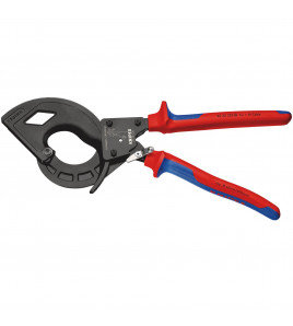 KNIPEX 95 32 320 Cable Cutter, Ratchet Principle, 3-Stage, 320mm