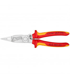 KNIPEX 13 96 200 SB Pliers for Electrical Installation Insulated with Multi-Component Grips, 200mm
