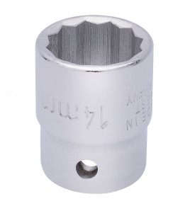Elora Bi-Hexagon Socket, 3/8 Sq. Dr., 14mm