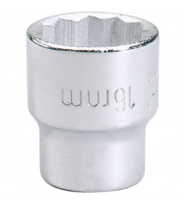 Elora Bi-Hexagon Socket, 3/8 Sq. Dr., 16mm