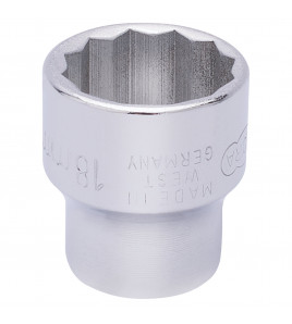 Elora Bi-Hexagon Socket, 3/8 Sq. Dr., 18mm