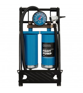 Double Cylinder Foot Pump with Pressure Gauge
