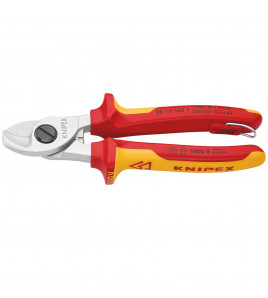 KNIPEX 95 16 165 T BK VDE Cable Shears, 165mm