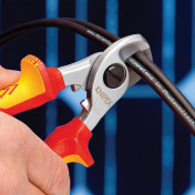 KNIPEX 95 16 165 T BK VDE Cable Shears, 165mm