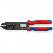 KNIPEX 97 22 240 SB Crimping Pliers with Multi-Component Grips, 240mm