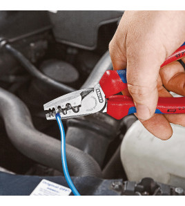 KNIPEX 97 71 180 SB Crimping Pliers for Wire Ferrules, 180mm