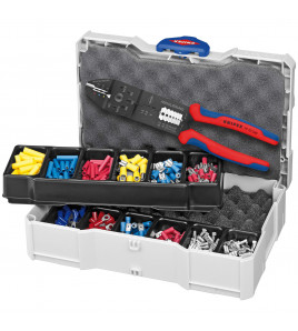 KNIPEX 97 90 25 Crimp Assortment for Cable Connectors, 1 x 97 22 240, 13 Parts, 265mm