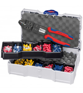 KNIPEX 97 90 26 Crimp Assortment for Cable Connectors, 1 x 97 22 241, 13 Parts, 265mm