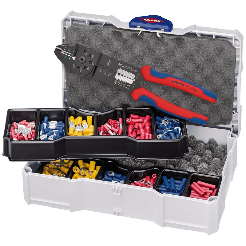 KNIPEX 97 90 26 Crimp Assortment for Cable Connectors, 1 x 97 22 241, 13 Parts, 265mm