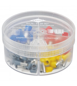 KNIPEX 97 99 907 Assortment Boxes with 100 Insulated Wire Ferrules, 4 parts