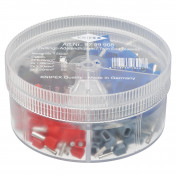 KNIPEX 97 99 908 Assortment Boxes with 200 Twin Wire Ferrules, 4 Parts