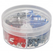 KNIPEX 97 99 908 Assortment Boxes with 200 Twin Wire Ferrules, 4 Parts