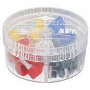KNIPEX 97 99 909 Assortment Boxes with 45 Twin Wire Ferrules, 4 parts