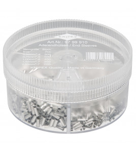 KNIPEX 97 99 910 Assortment Boxes with 1900 Non-Insulated Wire Ferrules, 5 x Wire