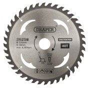 TCT Construction Circular Saw Blade, 216 x 30mm, 40T