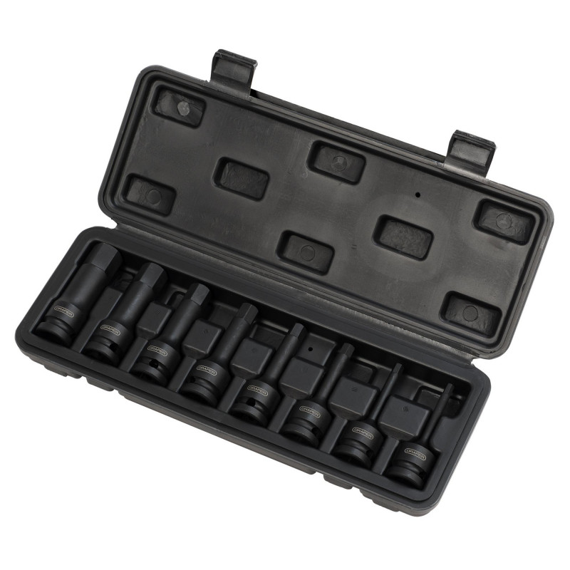 Draper Expert Impact Hex. Socket Bit Set, 1/2 Sq. Dr. (8 Piece)