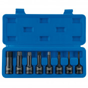 Draper Expert Impact Hex. Socket Bit Set, 1/2 Sq. Dr. (8 Piece)