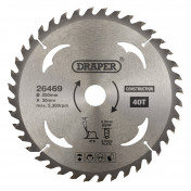 TCT Construction Circular Saw Blade, 250 x 30mm, 40T