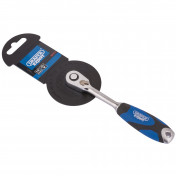 60 Tooth Micro Head Reversible Soft Grip Ratchet, 1/4 Sq. Dr.