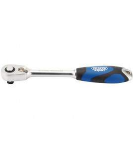 Draper Expert 60 Tooth Micro Head Reversible Soft Grip Ratchet, 3/8 Sq. Dr.