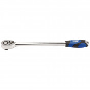 Draper Expert Extra Long Reversible Quick Release Soft Grip Ratchet, 1/2 Sq. Dr., 48 Tooth