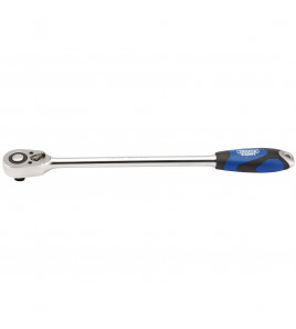 Draper Expert Extra Long Reversible Quick Release Soft Grip Ratchet, 1/2 Sq. Dr., 48 Tooth