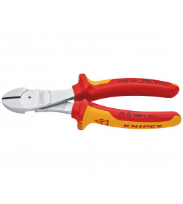 KNIPEX 74 06 180 SB VDE Insulated High Leverage Diagonal Cutter, 180 mm