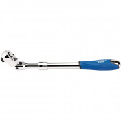 Draper Expert Flexible Head Extending Reversible Ratchet, 1/2 Sq. Dr., 72 Tooth