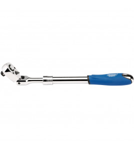 Draper Expert Flexible Head Extending Reversible Ratchet, 1/2 Sq. Dr., 72 Tooth