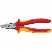 KNIPEX 97 78 180 SB VDE Insulated Crimping Pliers For End Sleeves, 180 mm