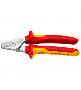 KNIPEX 95 16 160 SB StepCut® VDE Insulated Cable Shears, 160mm