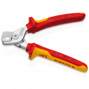 KNIPEX 95 16 160 SB StepCut VDE Insulated Cable Shears, 160mm