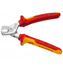 KNIPEX 95 16 160 SB StepCut® VDE Insulated Cable Shears, 160mm