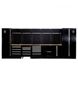 BUNKER® 25 Piece Modular Storage Combo with Hardwood Worktop, 4915mm