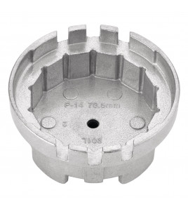 Oil Filter Wrench, 3/8 Sq. Dr., 79.5mm/14 Flutes