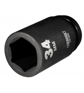 Draper Hi-TORQ® Deep Impact Socket, 3/4 Sq. Dr., 34mm
