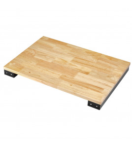 BUNKER Hardwood Worktop for 3 Tier Tool Trolley, 646mm
