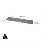 BUNKER Modular Stainless Steel Worktop, 2040mm