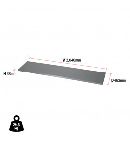 BUNKER Modular Stainless Steel Worktop, 2040mm
