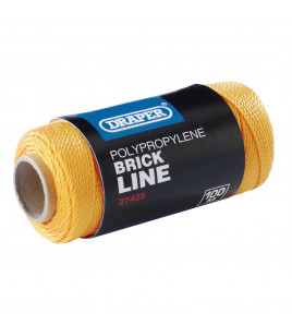 Polypropylene Brick Line, 100m, Orange