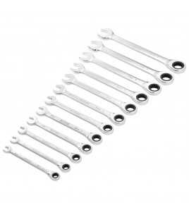 Draper HI-TORQ® Metric Ratchet Combination Spanner Set (12 Piece)