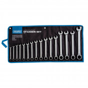 Draper HI-TORQ® Metric Ratchet Combination Spanner Set (16 Piece)