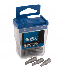 Draper TX-STAR® Assorted Long Insert Bits, 25mm (20 Piece)