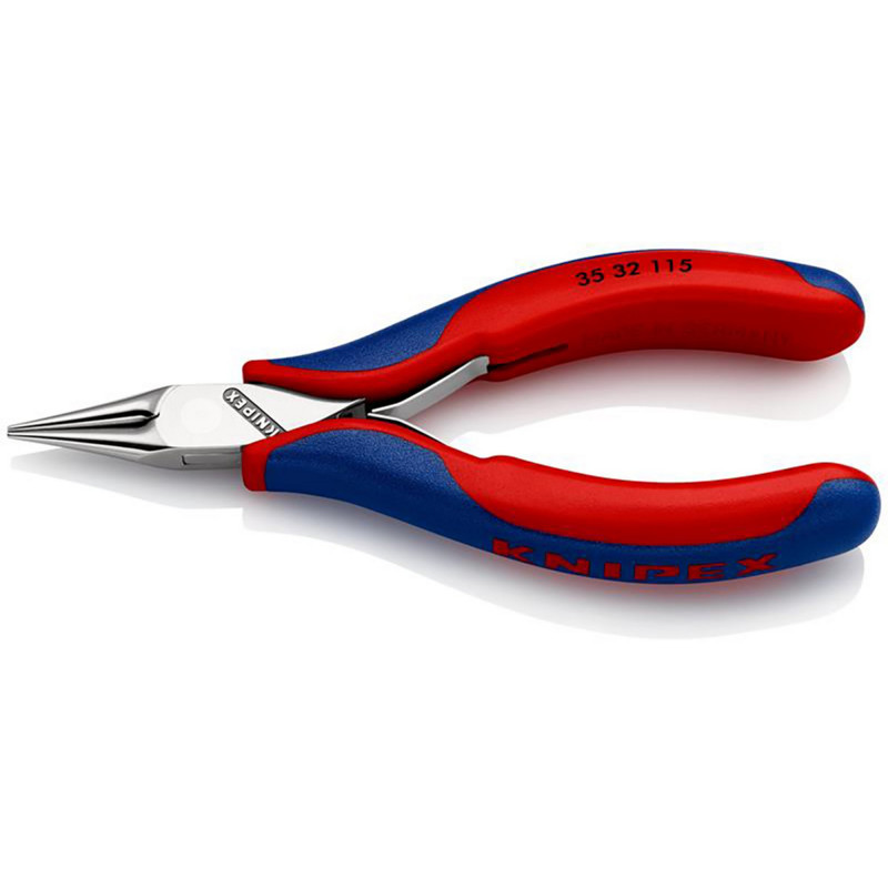 KNIPEX 35 32 115 Electronics Pliers with Box Joint with Multi-Component Grips, 115mm