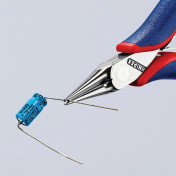 KNIPEX 35 32 115 Electronics Pliers with Box Joint with Multi-Component Grips, 115mm