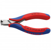 KNIPEX 64 02 115 Electronics End Cutting Nipper with Multi-Component Grips, 115mm