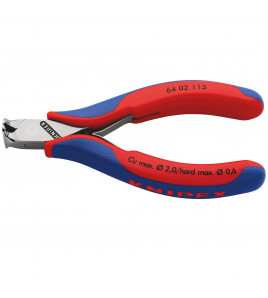 KNIPEX 64 02 115 Electronics End Cutting Nipper with Multi-Component Grips, 115mm
