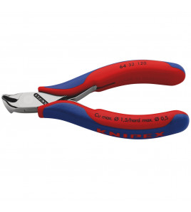 KNIPEX 64 32 120 Electronics End Cutting Nipper with Multi-Component Grips, 120mm