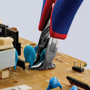 KNIPEX 64 32 120 Electronics End Cutting Nipper with Multi-Component Grips, 120mm